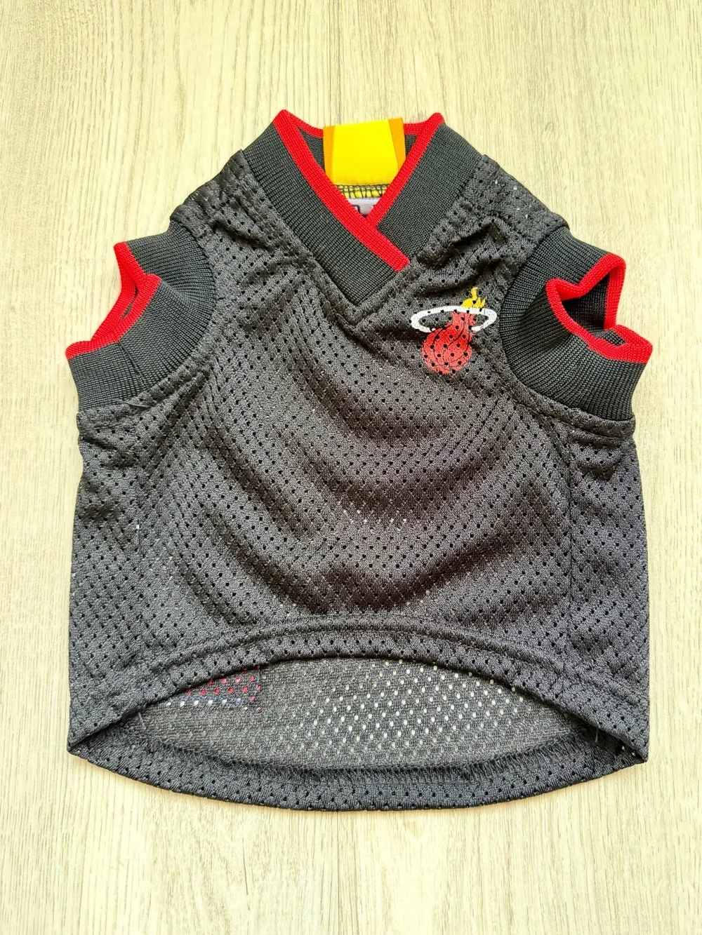 NBA Miami Heat - Black and Red Pet/Small Dog Basketball Jersey - size XS